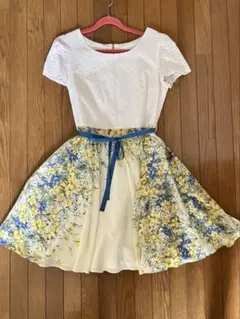 ペイトンプレイス　コムサ系列　花柄ワンピース　綿