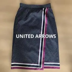【UNITED ARROWS 】ラップスカートsize36(裏地破れアリ)のサムネイル