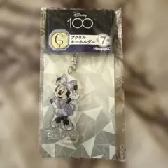 ディズニー　ハッピーくじ　アクリルキーホルダー　ミニー