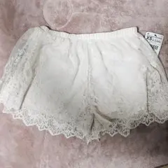新品 タグ付き レース ショートパンツ ペチコート
