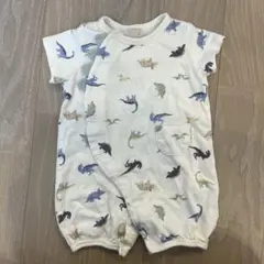 恐竜柄ロンパース 50-70cm プティマイン