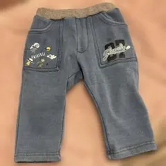 Sherlip 宇宙柄 裏起毛パンツベビー用80サイズ