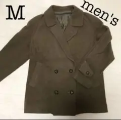 メンズ コート S～M カーキ オリーブ コート 毛 日本製 ＊期間限定＊