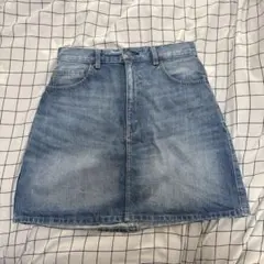 【GU】ライトブルーデニムミニスカート