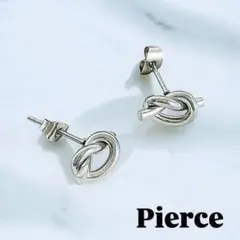 ステンレス ノットピアス シルバー ミニ 金属アレルギー