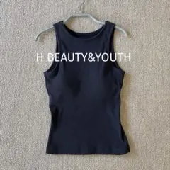 H BEAUTY &YOUTH アメリカンスリーブリブタンクトップ　金子綾さんのサムネイル