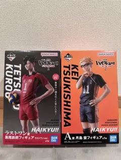 ハイキュー 一番くじ A賞 月島蛍 ラスワン　黒尾鉄朗 フィギュア