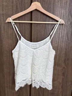 Abercrombie & Fitch レースキャミソール XS ホワイト