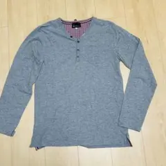 THE SHOP TK MIXPICEグレー 長袖カットソー ロンT サイズMのサムネイル
