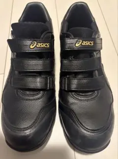 ASICS ブラック 安全靴 ベルクロストラップ - メルカリ