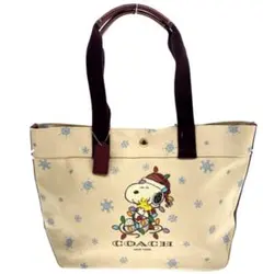 コーチ COACH スヌーピー トートバッグ ホリデー限定デザイン