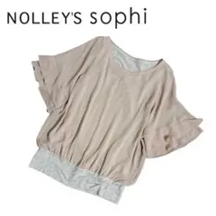 c392◯NOLLEY'S sophi ブラウス シフォン 袖フリル 半袖のサムネイル