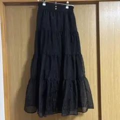 MAJESTIC LEGON シアーボリュームティアードスカート