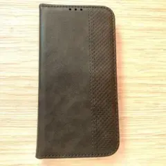 iPhone 12 　手帳型ケース　ブラック　カード収納可　管理146-17