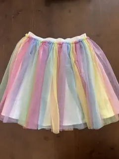 anyfam チュールスカート　150 発表会　誕生日　ハロウィン　カラフル