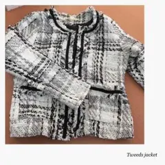 大人気！ツイードジャケット＊白
