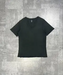 AW2006 クローバーワンポイント　カットオフ　VネックTシャツ 2のサムネイル