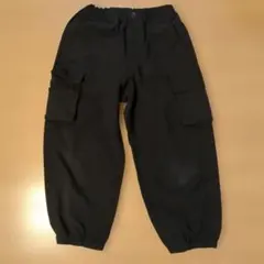 UNIQLO　キッズ ブラック カーゴパンツ ウエストゴム　130