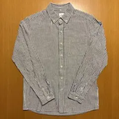 maillot マイヨ ストライプボタンダウンシャツ 日本製 サイズ1