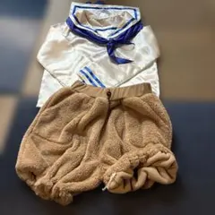 ダッフィコスプレ衣装 ボアショートパンツセット