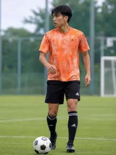 adidas サッカーウェア (スポーツ)オレンジ 半袖