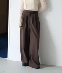 【kastane】ピンストライプスラックス(無地)