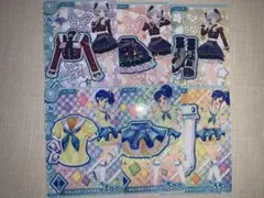 アイカツアンコール ネイビーブロッサム ブルーステージコーデ 6枚セット