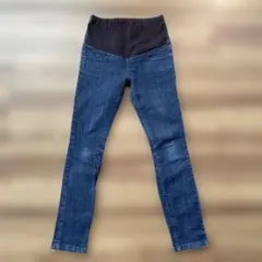 無印マタニティデニム（S）マタニティジーンズ　MUJI 妊婦服　マタニティパンツのサムネイル