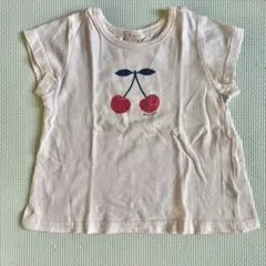 petit main さくらんぼモチーフ Tシャツ 80cm