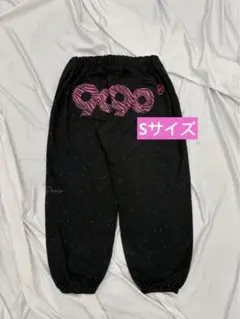 90 girl Logo Glitter Sweat Pants pink S