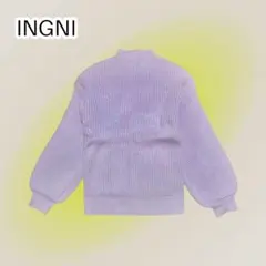 未使用品☆INGNI／イング☆ボトルネックリブニット ぽわん袖 パフスリーブ M