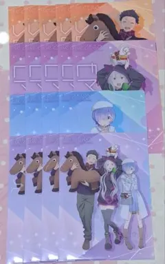 リゼロ Re:ゼロから始める異世界生活 クリアファイル 18枚 エミリア レム