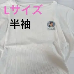 レディース Tシャツ 薄手 カットソー 半袖 ワッフル 刺繍 ロゴ シンプル