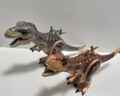 レゴ 正規品 カルノサウルス&T-レックス ジュラシックワールド ティラノ