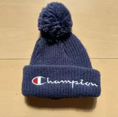 Champion ネイビーポンポンニット帽　52㎝
