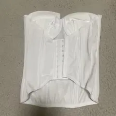 ホワイト ブライダルインナー バストサポート付き　袖なし