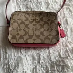 COACH ショルダーバッグ ブラウン/ピンク