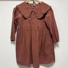 apres les cours キッズ　ビッグカラーワンピース　サイズ130