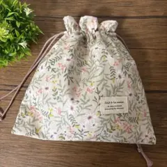 ◾️100.ハンドメイド デコレクションズ 大きめきんちゃく袋