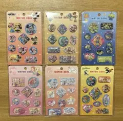 正規品　ディズニー　ウォーターシール　6種セット