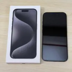 Apple iPhone 15 Pro 256GB ブラックチタニウム 箱