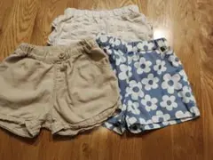 サイズ80、90　ハーフパンツ3枚セット