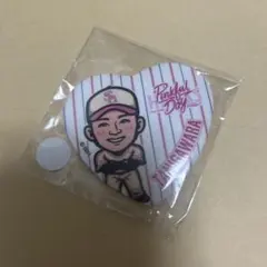 ホークス 柳町達選手 2026若鷹ガチャ 缶バッジ ピンクフルデーver