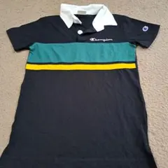 Champion ポロシャツ ブラック グリーン イエローのサムネイル