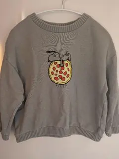 F.O.KIDS スヌーピー トレーナー 120 グレー PEANUTS ピザ