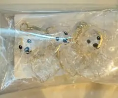 わんちゃんの毛入れキーホルダー〔3点セット〕未使用　訳あり2点　トイプードル