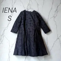日本製【IENA】＆NAVYパフスリーブブラウス ネイビー 七分袖ブラウス 