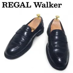 REGAL Walker リーガル コインローファー 25 黒 755 レザー