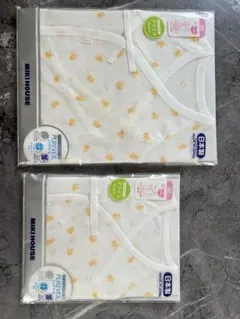 MIKI HOUSE ヒヨコ柄肌着 50サイズ 2枚セット