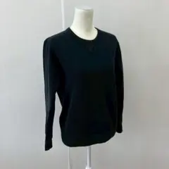 [a1181]ユニクロ トレーナー ブラック M 無地 シンプル